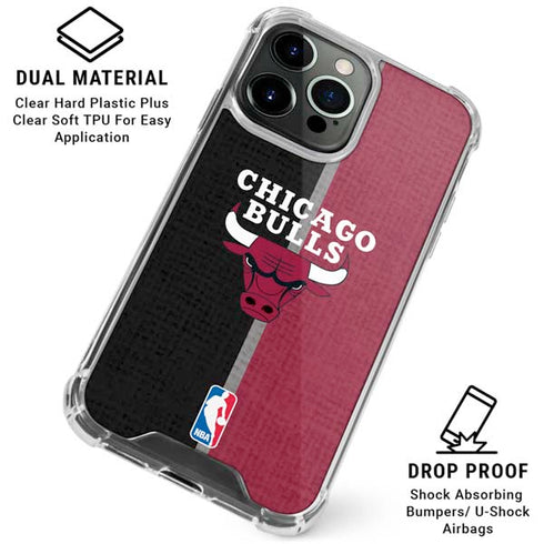 NBA Chicago Bulls Canvas iPhone 16 Pro Clear Case